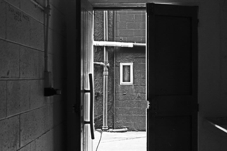 Taken in the stairwell of my apartment building.